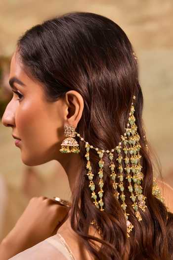 Xago Stone Embellished Jhumkas 