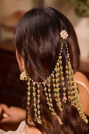 Xago Stone Embellished Jhumkas 