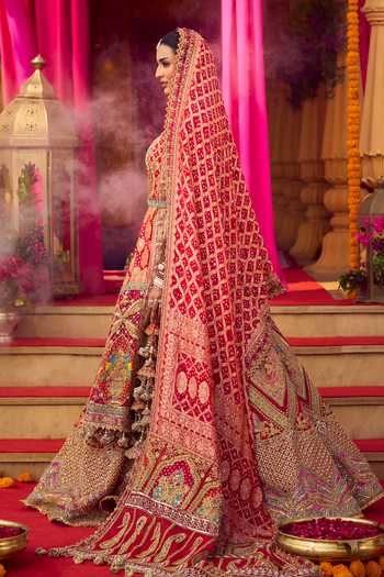 Rimple And Harpreet Narula Hand Embroidered Bridal Lehenga Set