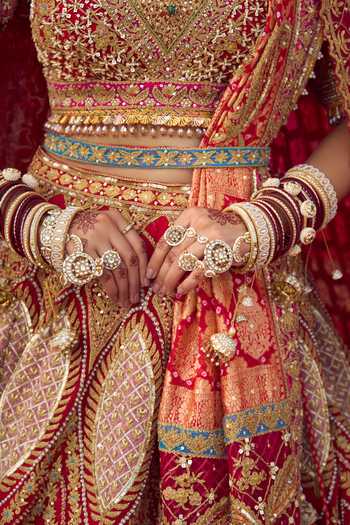 Buy Rimple And Harpreet Narula Red Deep Neck Hand Embroidered Bridal Lehenga Set Online at Aza Fashions Buy_Rimple And Harpreet Narula_Red Deep Neck Hand Embroidered Bridal Lehenga Set _Online_at_Aza_Fashions