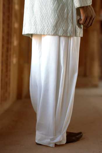 Dash And Dot Ivory Viscose Wide-legged Pant Online at Aza Fashions Dash And Dot_Ivory Viscose Wide-legged Pant _Online_at_Aza_Fashions