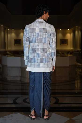 Dash And Dot Patchwork Check Blazer 