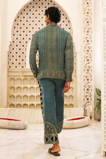 Dash And Dot Ajrakh Print Pant 