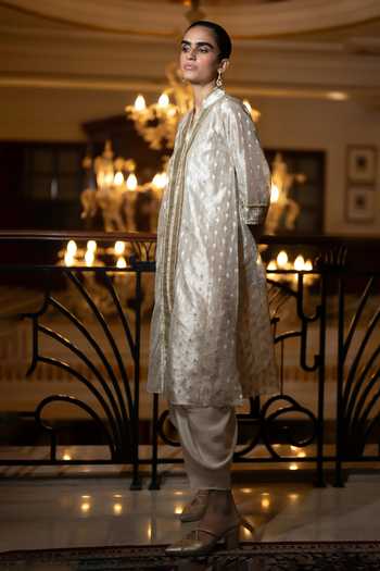 Buy Dash And Dot Beige Viscose Draped Dhoti Pant Online at Aza Fashions Buy_Dash And Dot_Beige Viscose Draped Dhoti Pant _Online_at_Aza_Fashions