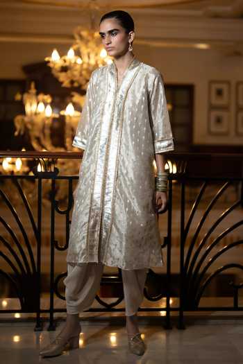 Dash And Dot Draped Dhoti Pant 