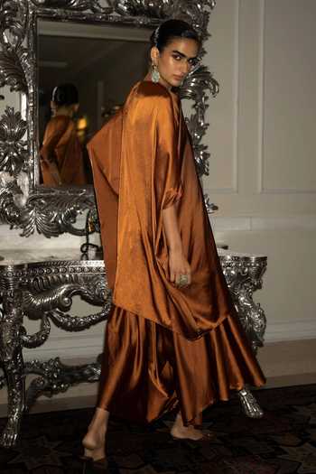 Dash And Dot Flowy Ombre Cape Tunic & Draped Culotte Pant 