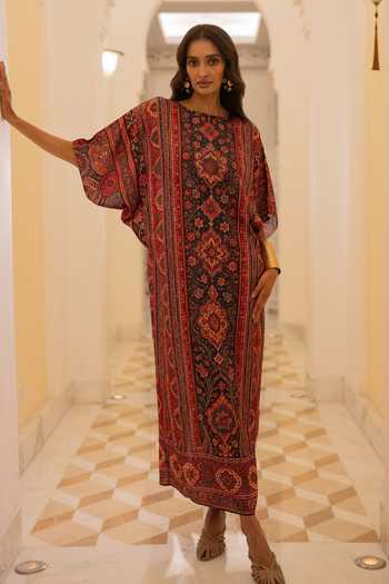 Dash And Dot Tapestry Print Kaftan Dress 