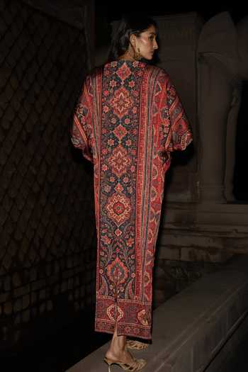 Dash And Dot Tapestry Print Kaftan Dress 