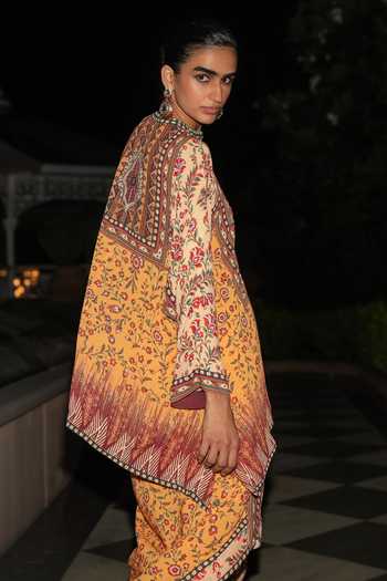 Shop Dash And Dot Multi Color Polyester Mandarin Collar Tribal Panel Print Short Tunic Online at Aza Fashions Shop_Dash And Dot_Multi Color Polyester Mandarin Collar Tribal Panel Print Short Tunic _Online_at_Aza_Fashions