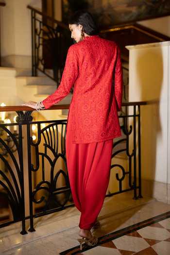 Dash And Dot Pleated Dhoti Pant 