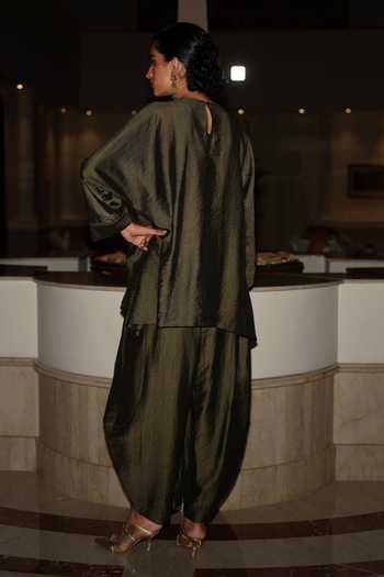 Dash And Dot Embroidered Bib Short Tunic