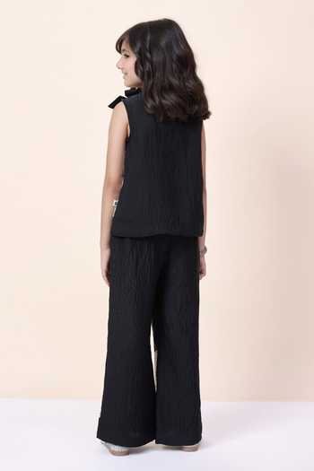 StyloBug Embroidered Top & Pant Set 