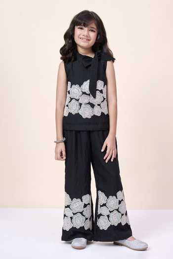 StyloBug Embroidered Top & Pant Set 