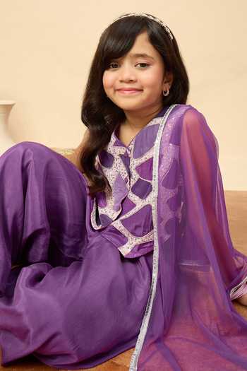 StyloBug Purple Viscose Embroidered Jacket Pant Set Online at Aza Fashions StyloBug_Purple Viscose Embroidered Jacket Pant Set _Online_at_Aza_Fashions