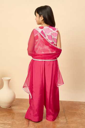 StyloBug Patchwork Embroidered Jacket Set 