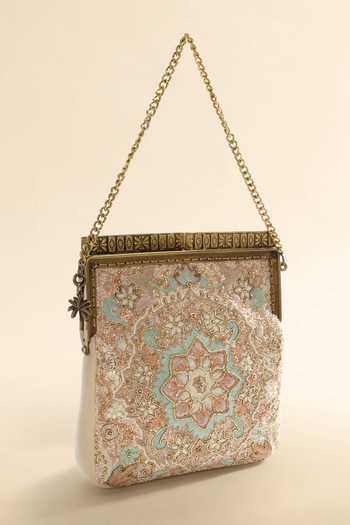 The Leather Garden Nazm Embroidered Clutch 