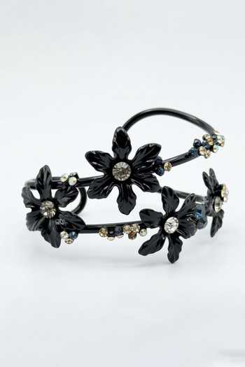 Ornamaas Palm Floral Sculptural Band Bracelet 