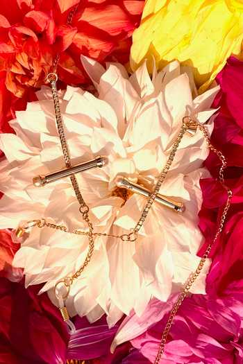 Ornamaas The Crossline Pearl Eyewear Chain 