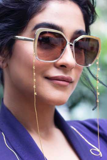 Ornamaas Gold Topac Embellished Eye Chain Online at Aza Fashions Ornamaas_Gold Topac Embellished Eye Chain _Online_at_Aza_Fashions