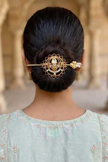 Ornamaas Radial Heart Bun Pins - Set of 2 