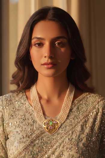 Ornamaas Pearl Strand Pendant Necklace 