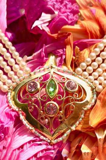 Ornamaas Pearl Strand Pendant Necklace 
