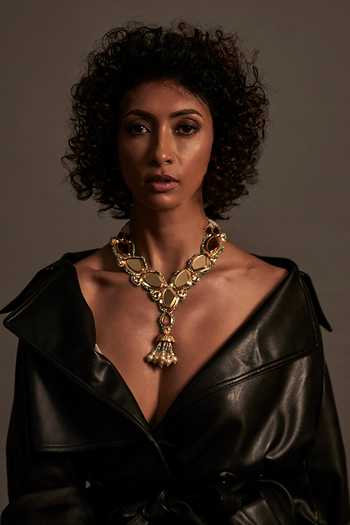 Ornamaas Jhumka Drop Pendant Necklace 