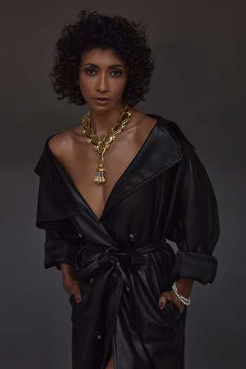 Buy_Ornamaas_Multi Color Jhumka Drop Pendant Necklace _Online_at_Aza_Fashions
