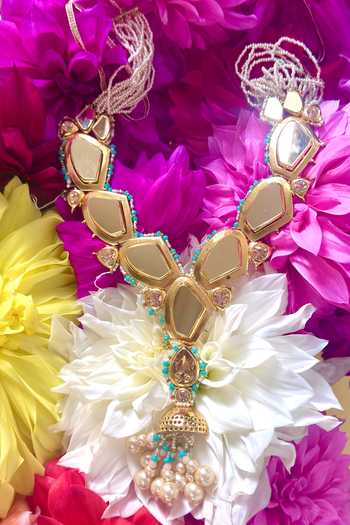 Shop_Ornamaas_Multi Color Jhumka Drop Pendant Necklace 