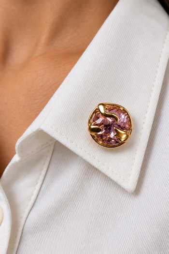 Ornamaas Jewelled Knot Pin Brooch 