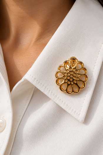 Ornamaas Rosette Knot Pin Brooch 