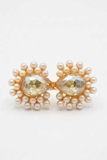 Ornamaas Roohi Dual Pearl Ring 