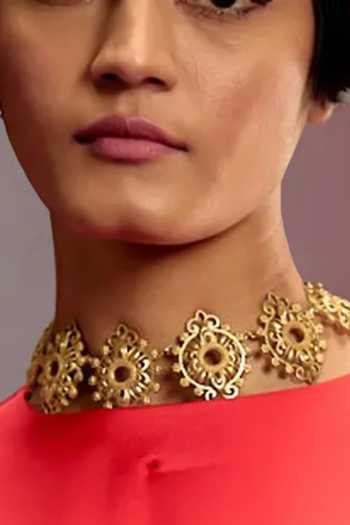 Anki Bunki Aditi Sima Froal Embellished Choker 