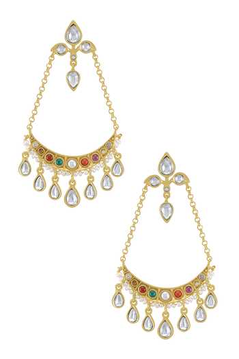 Tribe Amrapali Navratna Aisha Earrings