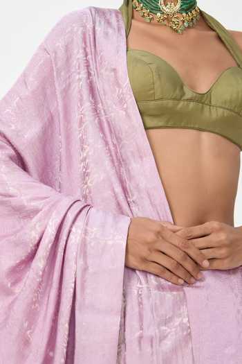 Shop Ekaya Banaras Purple Tissue Handwoven Saree With Running Blouse Online at Aza Fashions Shop_Ekaya Banaras_Purple Tissue Handwoven Saree With Running Blouse _Online_at_Aza_Fashions