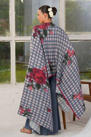 Moh India Mayfair Bloom Print Cape 