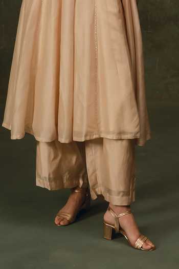 17:17 By Simmi Saboo Ivory Silk Round Neck Embroidered Anarkali And Pant Set Online at Aza Fashions 17:17 By Simmi Saboo_Ivory Silk Round Neck Embroidered Anarkali And Pant Set _Online_at_Aza_Fashions