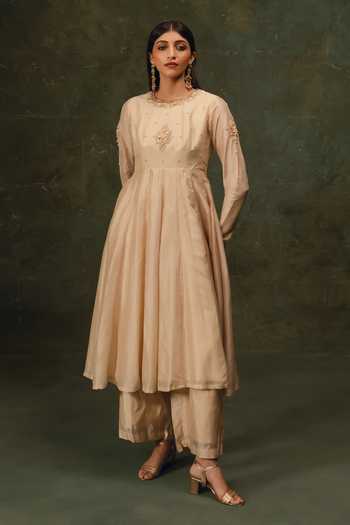17:17 By Simmi Saboo Embroidered Anarkali & Pant Set