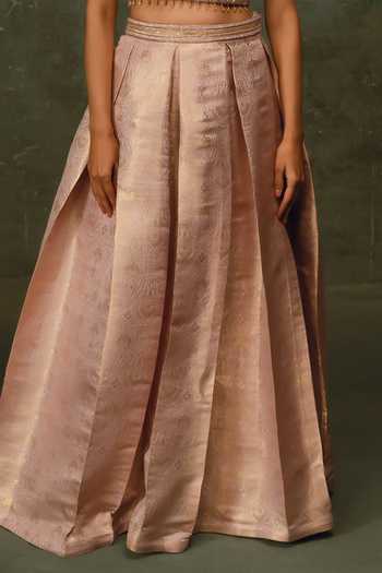 17:17 By Simmi Saboo Purple Square Neck Pleated Lehenga And Blouse Set Online at Aza Fashions 17:17 By Simmi Saboo_Purple Square Neck Pleated Lehenga And Blouse Set _Online_at_Aza_Fashions