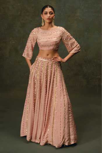 17:17 By Simmi Saboo Embroidered Lehenga With Blouse