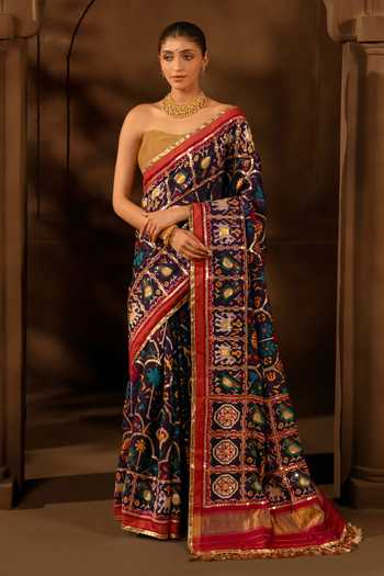 17:17 By Simmi Saboo Patola Pattern Saree