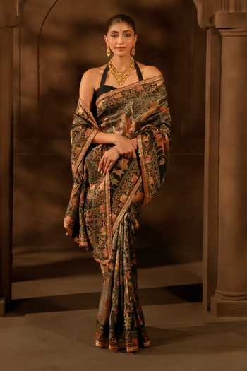 17:17 By Simmi Saboo Woven Saree With Blouse