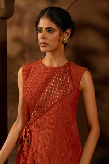 17:17 By Simmi Saboo Embroidered Top & Pant Set
