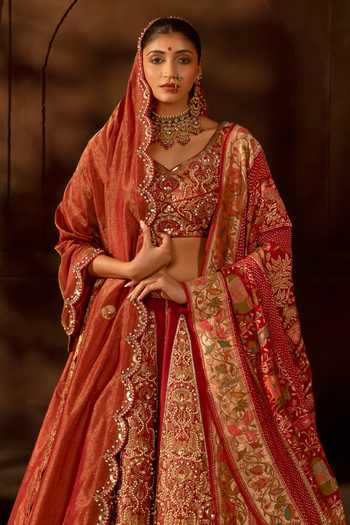 17:17 By Simmi Saboo Embroidered Bridal Lehenga Set