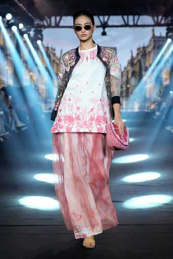 Rahul Singh Embroidered Jacket Kurta Set 