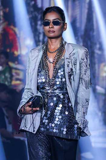 Rahul Singh Embellished Blazer Set 