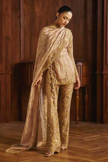 Mahima Mahajan Rania Placement Embroidered Kurta Pant Set 