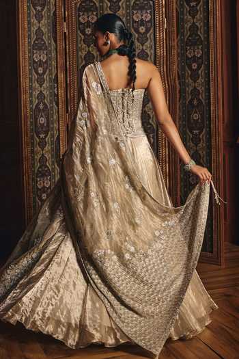 Mahima Mahajan Mahika Embroidered Corset Lehenga Set 