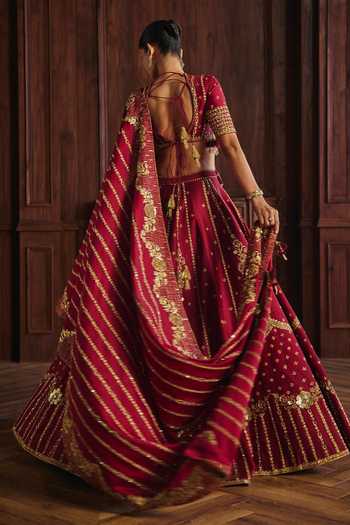 Mahima Mahajan Pia Silk Chanderi Lehenga Set 