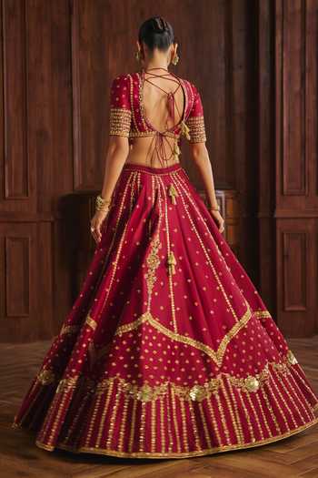 Mahima Mahajan Pia Lehenga Set With Double Dupatta 